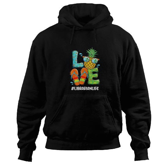 Librarian Job Love pineapples 2Summer Librarian Hoodies