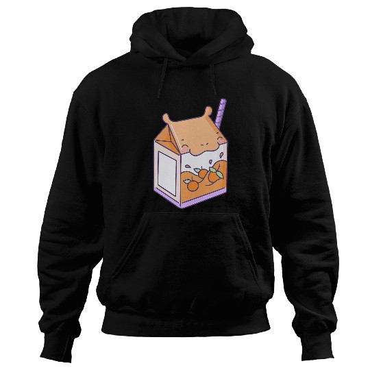 Hippo Pet Peach Milk Cute Kawaii Aesthetic 1 Hoodies
