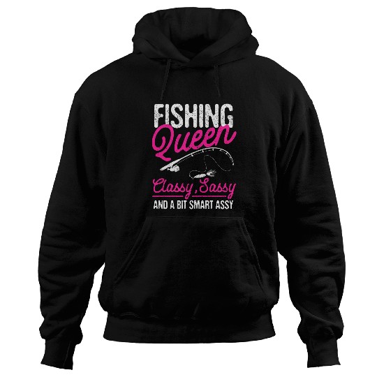 Discover Funny Trout Fishing Queen Ladies Women Girls Fishermen Lover Hoodies