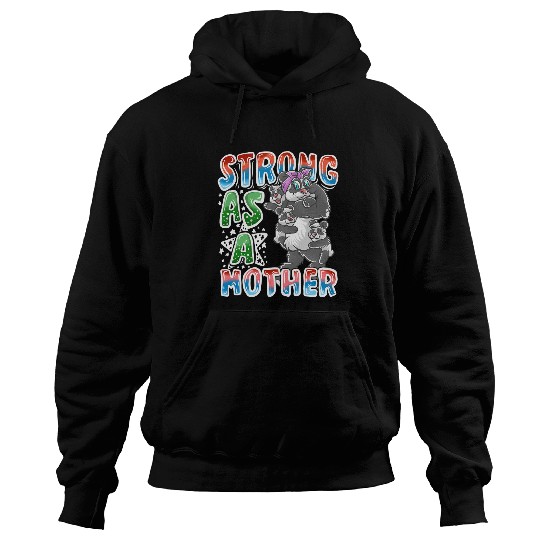 Panda Pet Mom Strong As A Mother Mommy Mama Mother s Day Hoodies