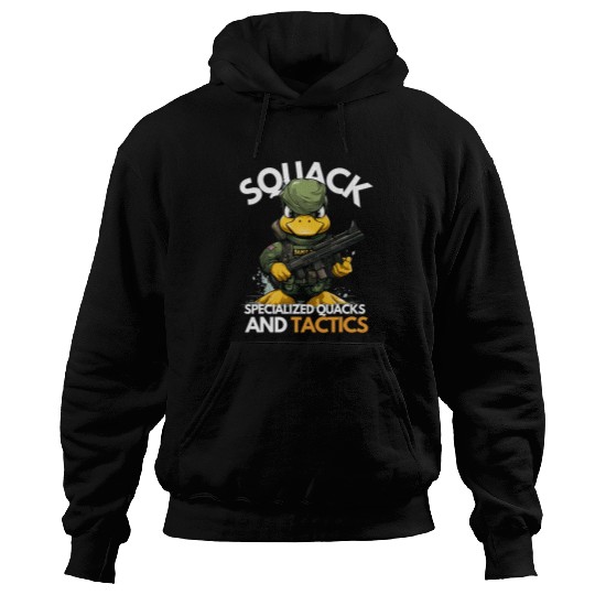 Duck Pet Squack Specialized Quacks and Tactics Funny Duck SWAT Cop Hoodies