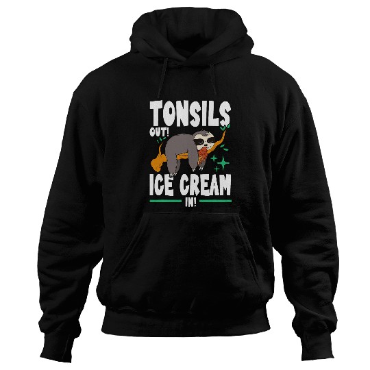 Sloth Pet Tonsils Out Ice Cream In Summer Sloth Gelato Hoodies