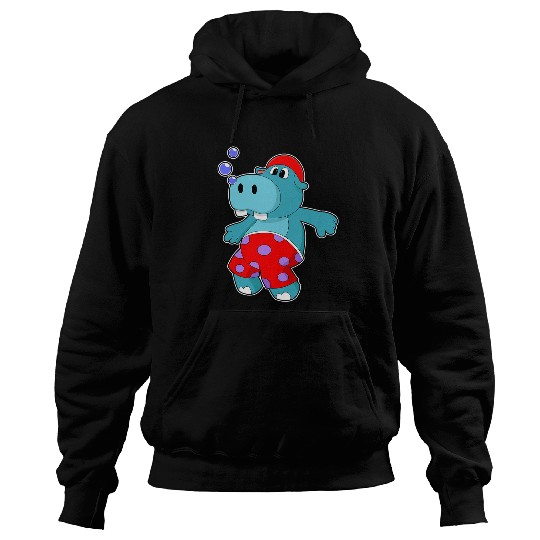 Hippo Pet Swimming Swim trunks Hoodies