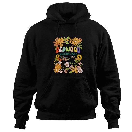 Redwood National Park californias Wildflower Butterfly Lover Hoodies