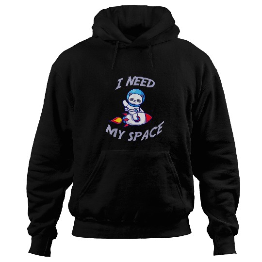 Panda Pet Astronaut Panda Bear Cute Spaceship Animals I Need Space Hoodies