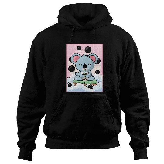 Koala Pet Bear Bubble Boba Milk Tea Japanese Aesthetic Hoodies