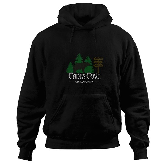 Bear Pet Cades Cove Great Smoky Mountains Black Bear Road Sign Hoodies