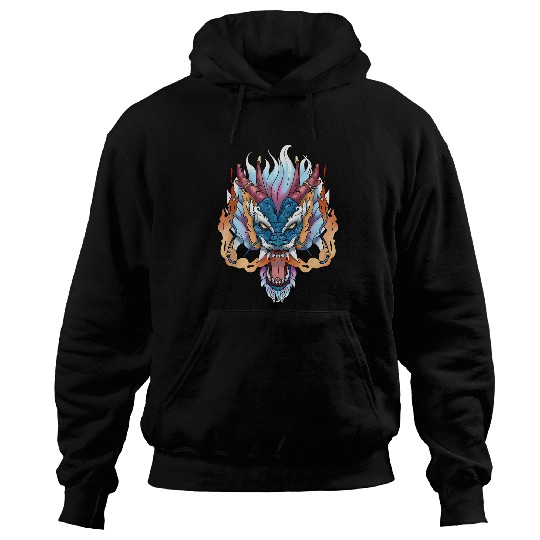 Dragon Pet Colorful Chinese Dragon Asian Art China Culture Hoodies