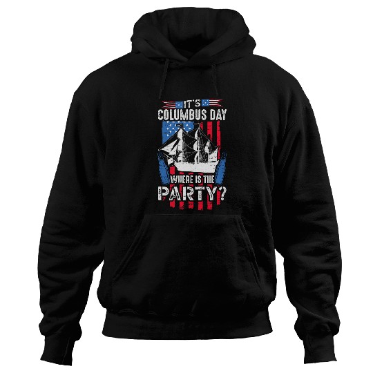 Its Columbus Day 1942 American Italian Christopher Columbus Hoodies