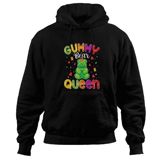 Bear Pet Gummy Bear Queen Funny Candy Lovers Girls Kids Women Hoodies