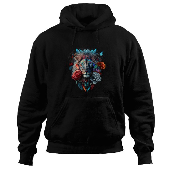 Lion Pet Animal Print Art Animal Lover Lion 1 Hoodies