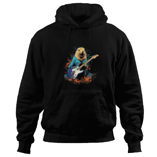 Punk Rock Guitar Prairie Dog Guitarist Hoodies