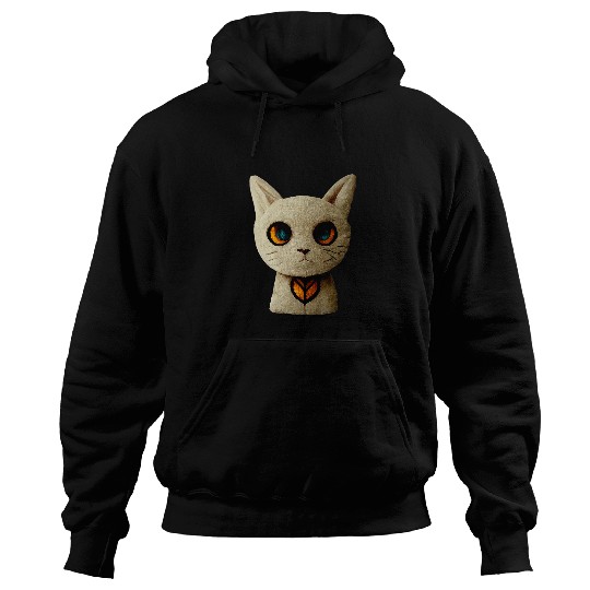 Bear Pet Cute Cat Face Unreal For Cat Lover Teddy Bear Cat Hoodies