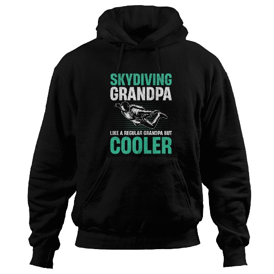 Mens Base Jumping Skydiving Grandpa Like a regular Grandpa Cooler Hoodies