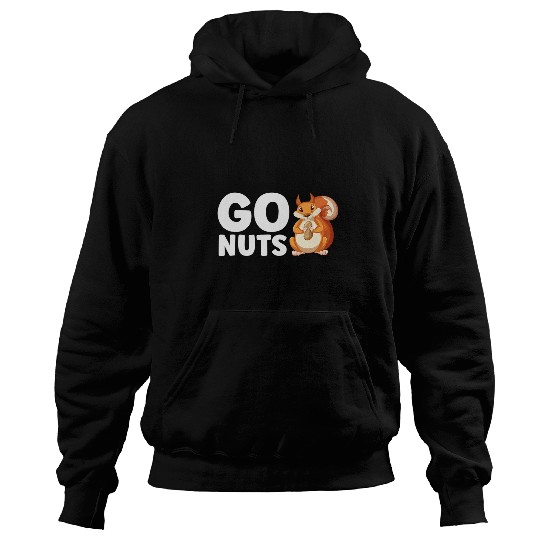 Squirrel Pet Go Nuts Squirrel Walnut Healthy Delicious Nuts Hoodies