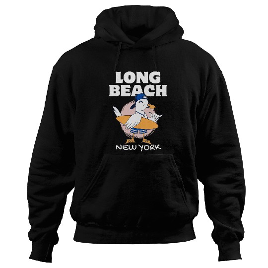 LONG BEACH NEW YORK vintages Surf Retro Surfing Hoodies
