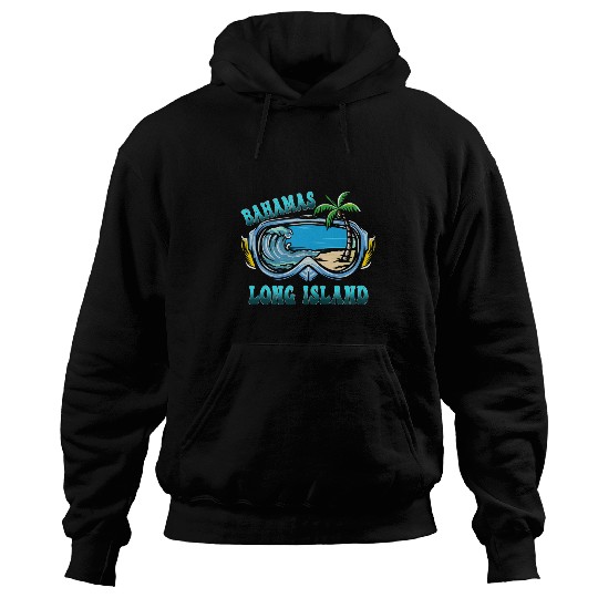 Long Island Bahamas Vacation Beach Hoodies