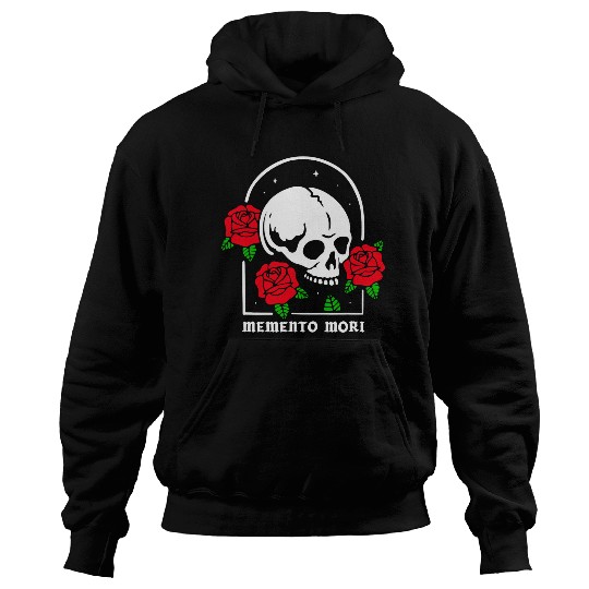 Memento Mori Skull and Roses Tattoo 9 Hoodies
