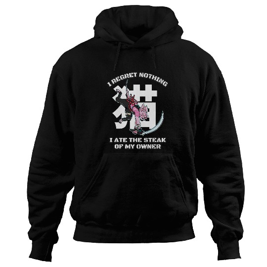 Japanese Cat Samurai katana Sameowrai Catana Cat Lover Meme 1 Hoodies