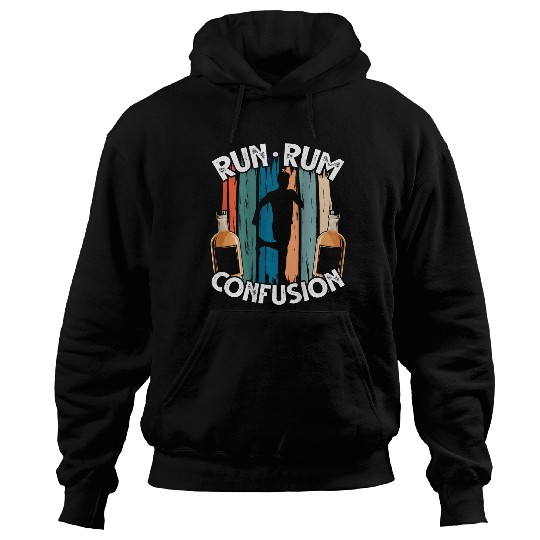 Run Rum Confusion Backprint Cross Country Hoodies