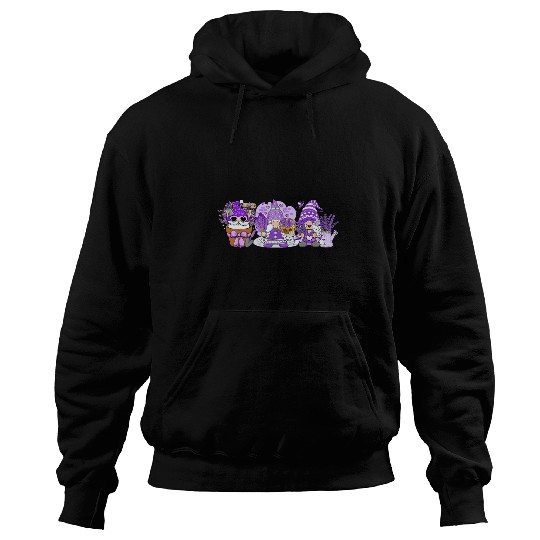 Lavender Gnome Spring Flower Gardening Garden Fantasy Fairy Hoodies