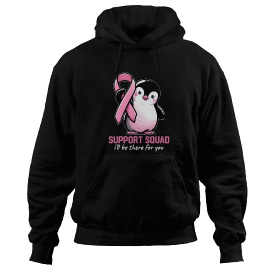 Penguin Pet Support Squad i ll be there for you Penguin Breast Hoodies