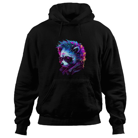 Panda Pet uniques Men and Women Red Panda Punk Rock Edgy Streetwear Hoodies