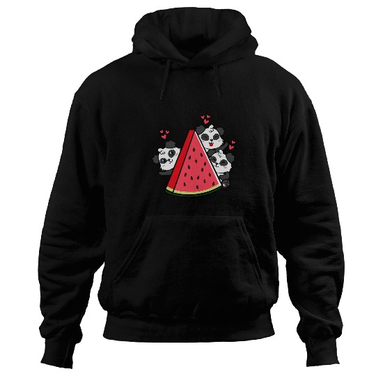 Panda Pet Watermelon Lover Summer Fruit Slice Hoodies