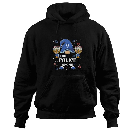 Police Job The Police Gnome Hanukkah Matching Family Pajama Hoodies