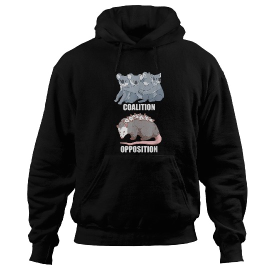 Koala Pet Coalition Koala Opposition Opossum Animal Political Pun Hoodies