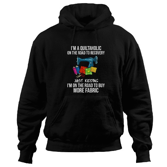 Sewing Machine Patchwork Gift Quilt Quilter Hoodies