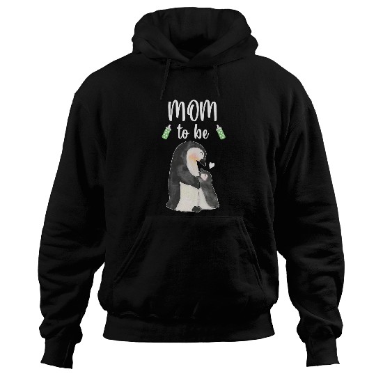 Penguin Pet Mom To Be Penguin Baby Shower Hoodies