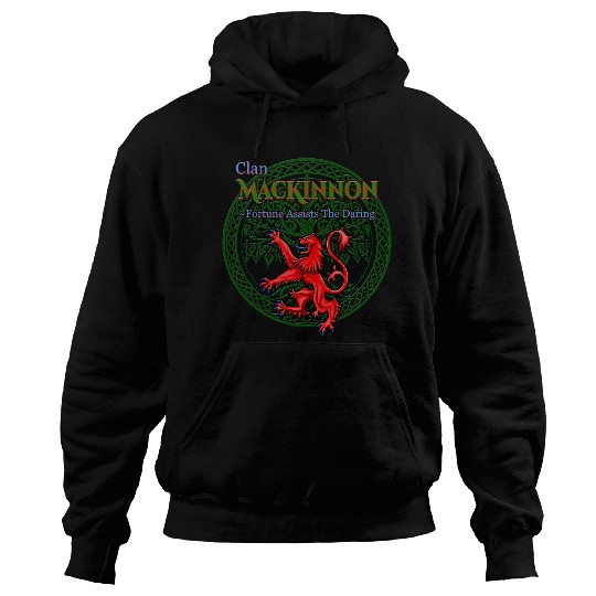 MacKinnon Hunting Tartan Scottish Clan Pride Family Motto Hoodies