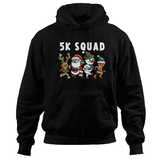 Running Christmas 5k Squad Fun Run Matching xmass Runner Hoodies