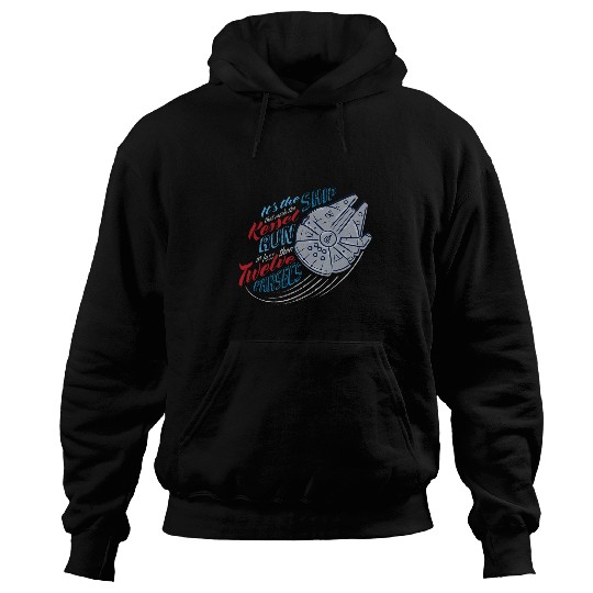 Star Wars Millennium Falcon Kessel Run in 12 Parsecs USA Hoodies