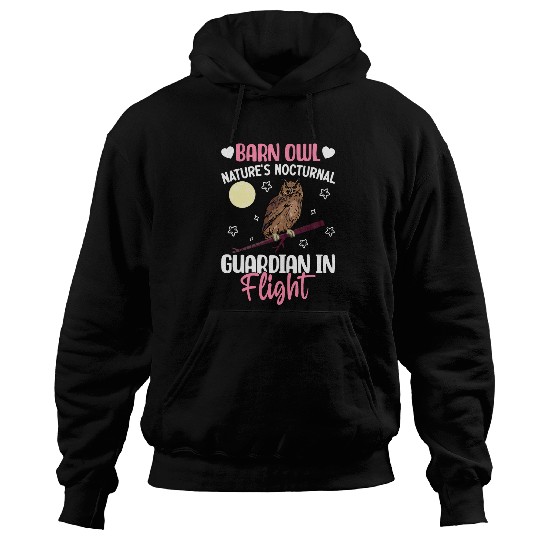 Owl Pet BarnOwl Natures Nocturnal Guardian in Flight Zoologist Hoodies