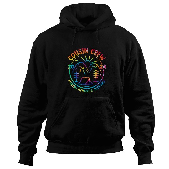 Mens Cousin Crew Making Memories 2024 Family Reunion Trip Camping Hoodies