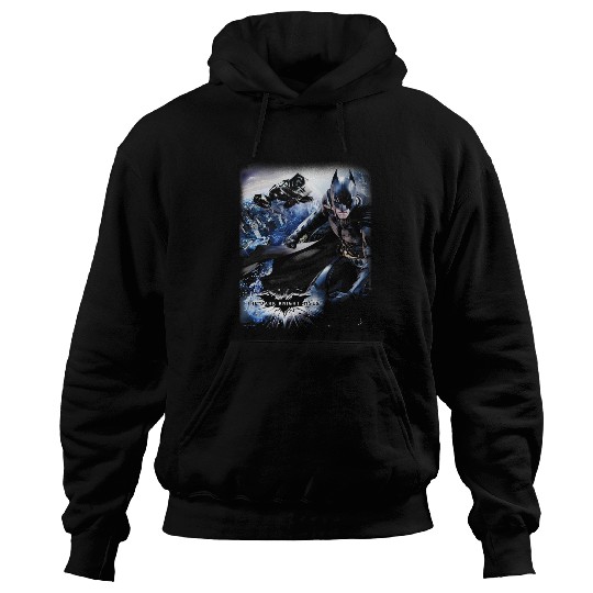The Dark Knight Rises Batman The Bat Flying Over Gotham Hoodies