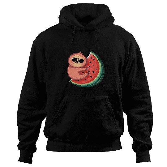 Sloth Pet Sunglasses Summer Watermelon Lover Sloth Watermelon Hoodies