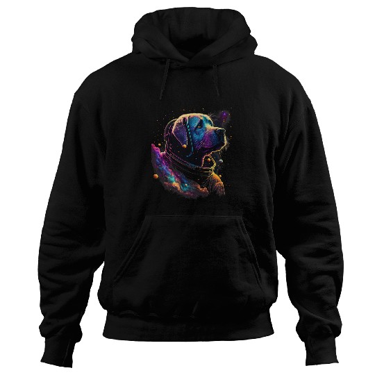 Astronauts Labrador Retriever dog Space Galaxy Hoodies