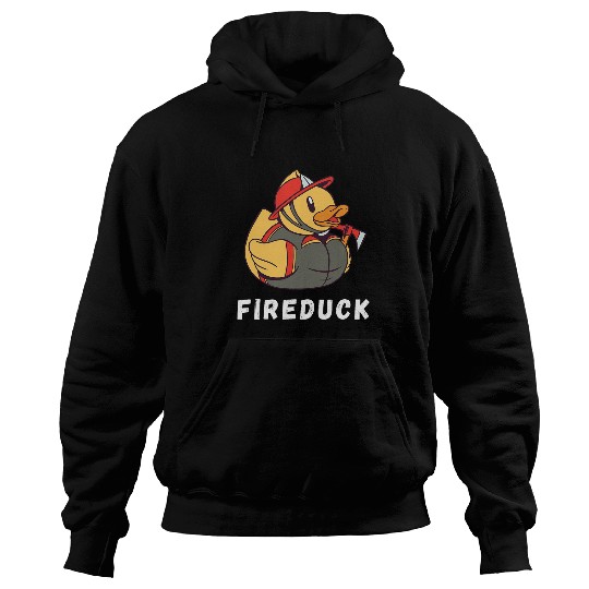 Firefighter Job Fireman Duck Fires Volunteer Duck Hoodies