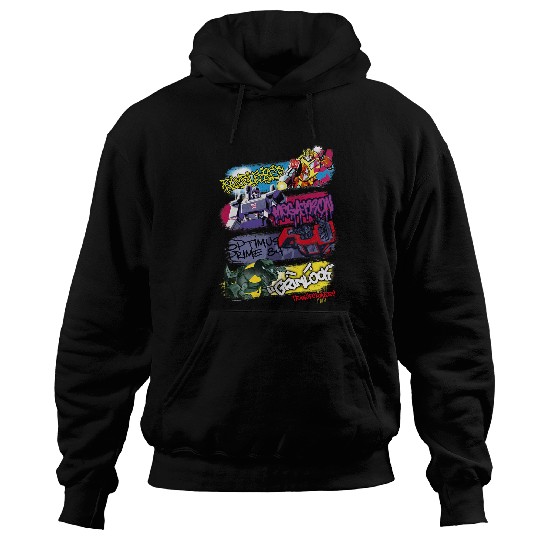 Transformers Classic Characters Graffiti Panels Mashup Hoodies