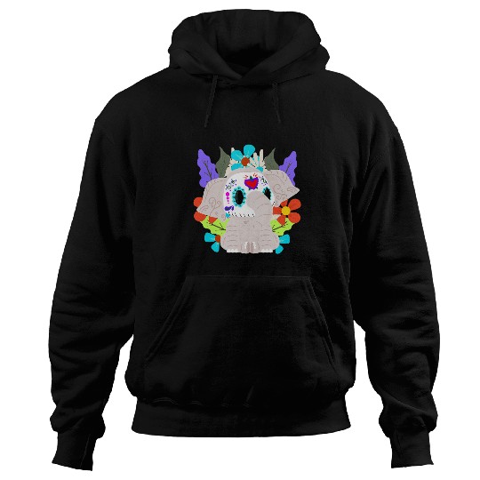 Elephant Pet Sugar Skull Elephant Mexicana Halloween Party Sugar Hoodies
