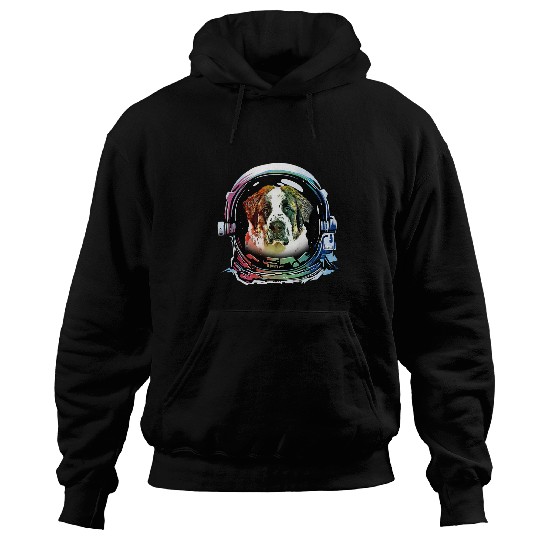 Astronauts Funny St. Bernard Dog Astronaut Dog Lover Hoodies