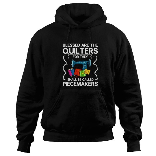 Sewing Machine Patchwork Quilt Quilter Hoodies