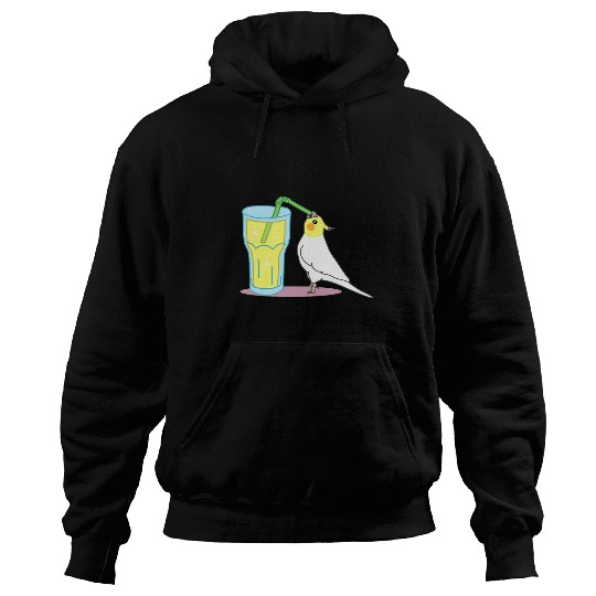 Wines Fun Parrot Sip Juice Lemonade Birb memes Cockatiel cocktail Hoodies