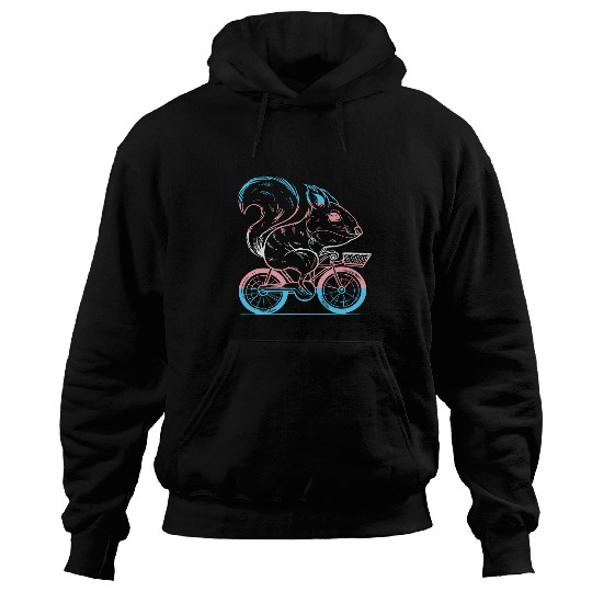 Transgender Squirrel Bike Transgender Pride LGBTQ Trans Flag Hoodies