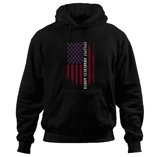 American Advocacy Campaign Flag Epilepsy Awareness Month Hoodies