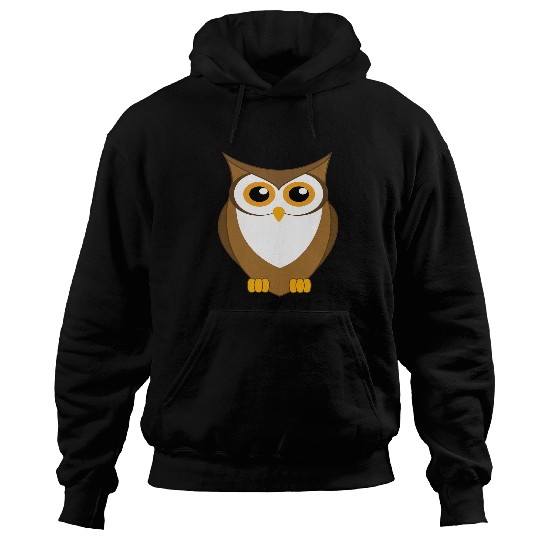 Owl Pet Brown Owl Cute Cartoon Hoodies