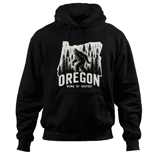 Oregon homes Of bigfoots Sasquatch Squatch Hunting Hoodies